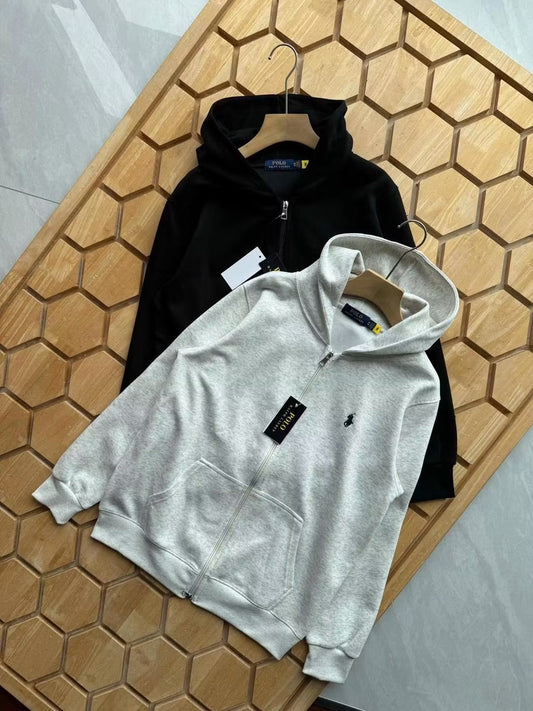 RALPH LAUREN ZIPPED HOODIE