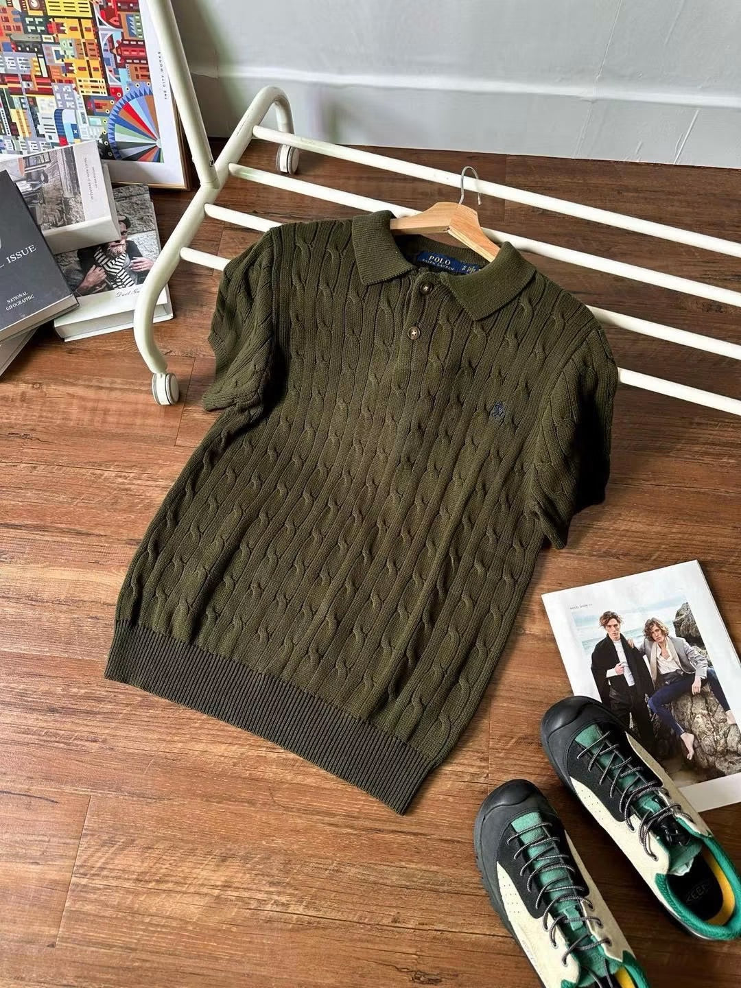 RALPH LAUREN KNITTED POLO SHIRT