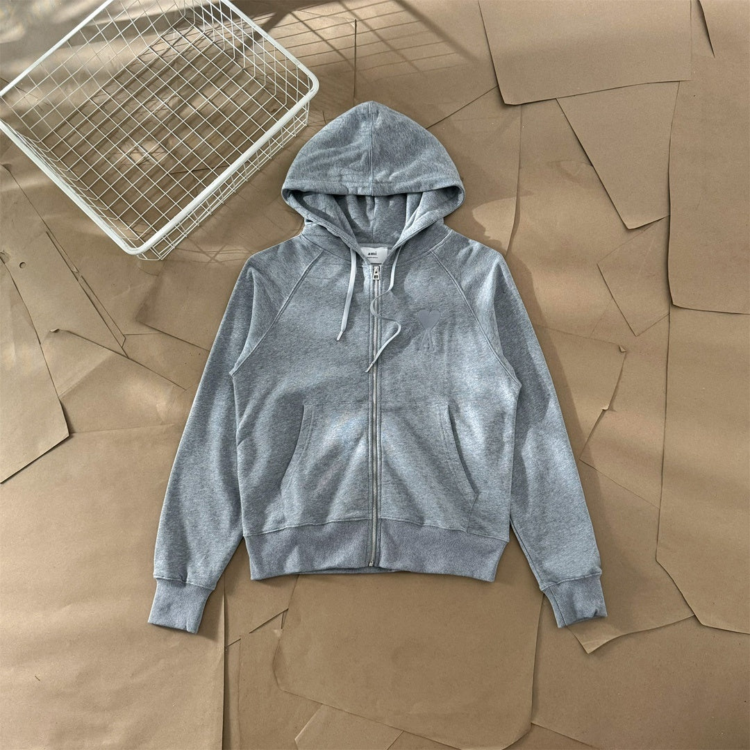AMI ZIPPED HOODIE