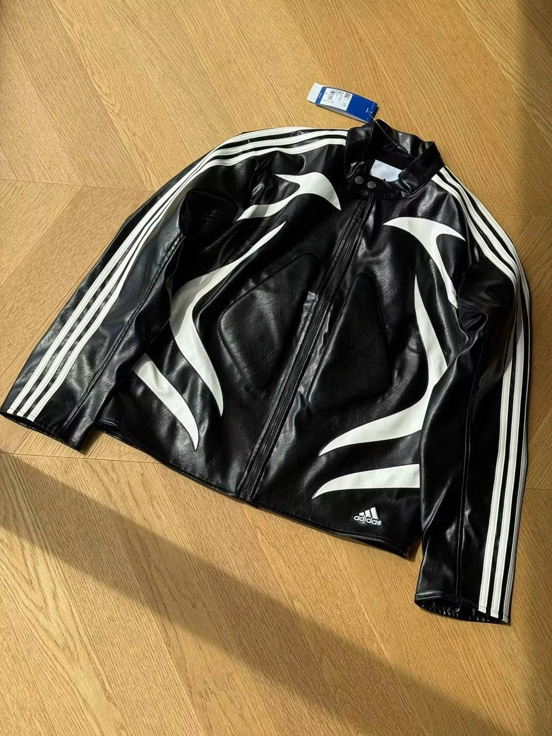 ADIDAS FW25 SNBN LEATHER JACKET