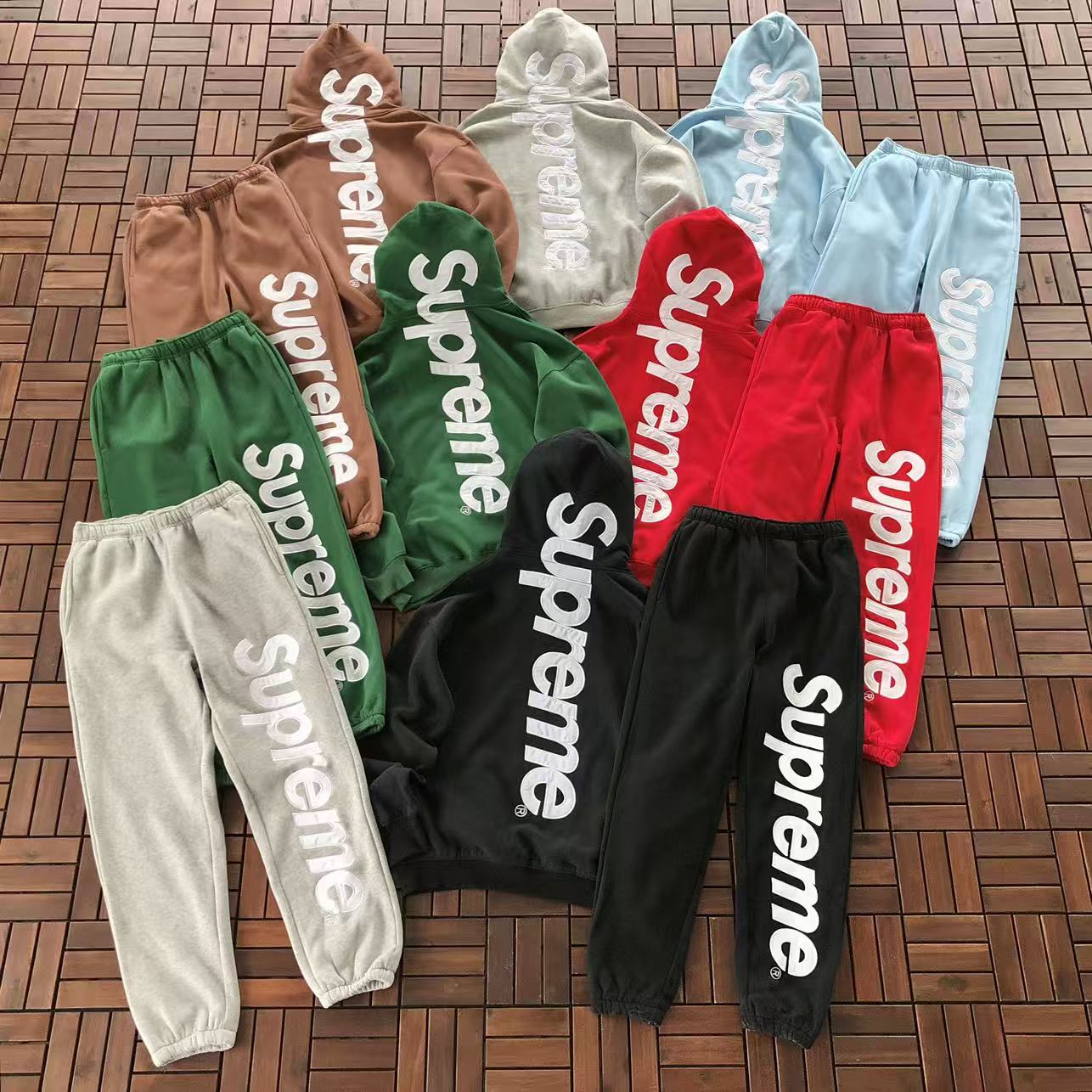 SUPREME SATIN APPLIQUE HOODIE