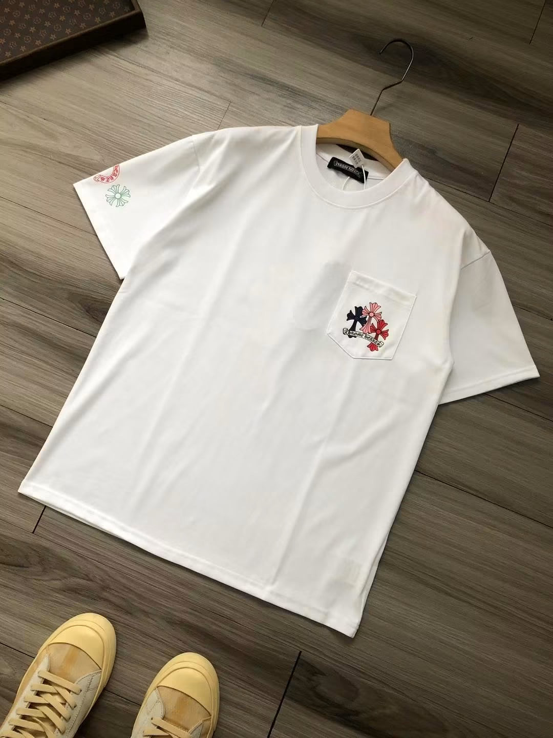 CHROME HEARTS MULTI COLOR CROSS CEMETERY T-SHIRT