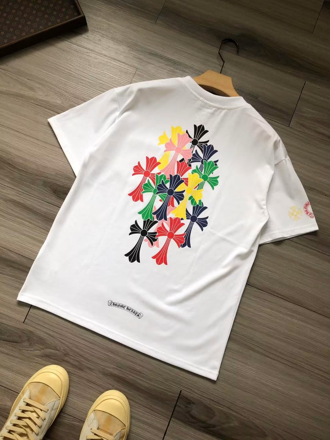 CHROME HEARTS MULTI COLOR CROSS CEMETERY T-SHIRT