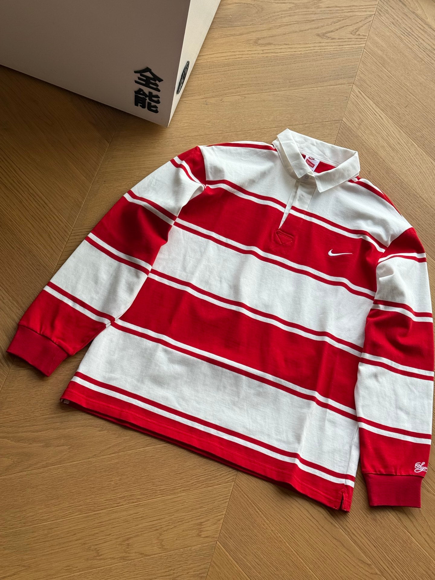 NIKE X SUPREME RUGBY POLO LONGSLEEVE