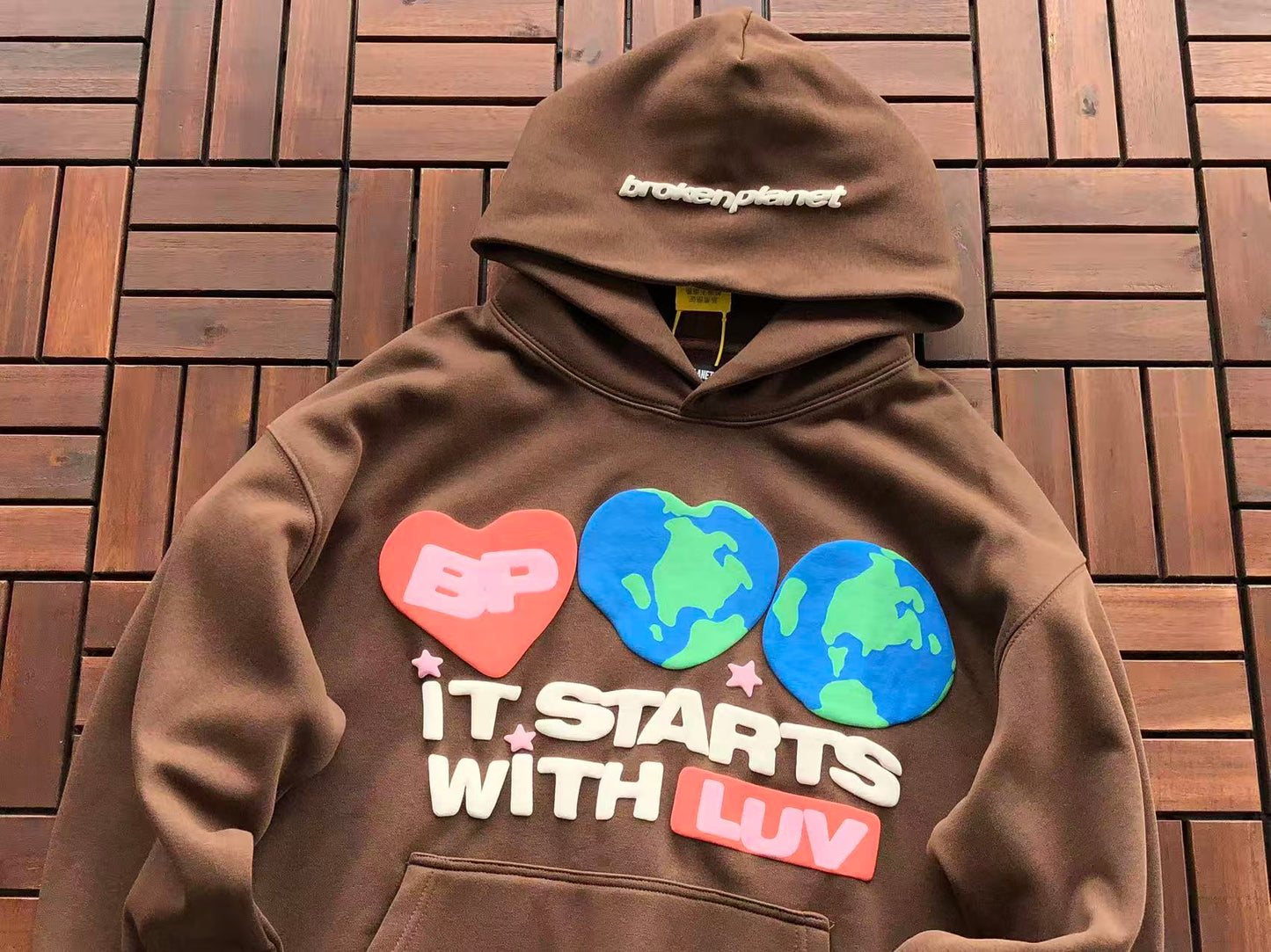 BROKEN PLANETS “IT STARTS WITH LUV” HOODIE