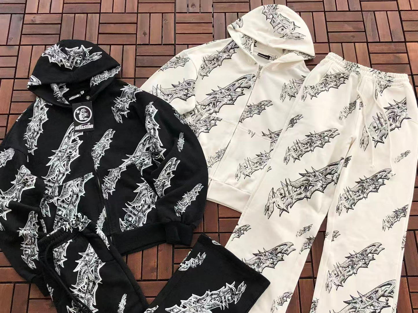 HELLSTAR SWORD LOGO ZIPPED HOODIE