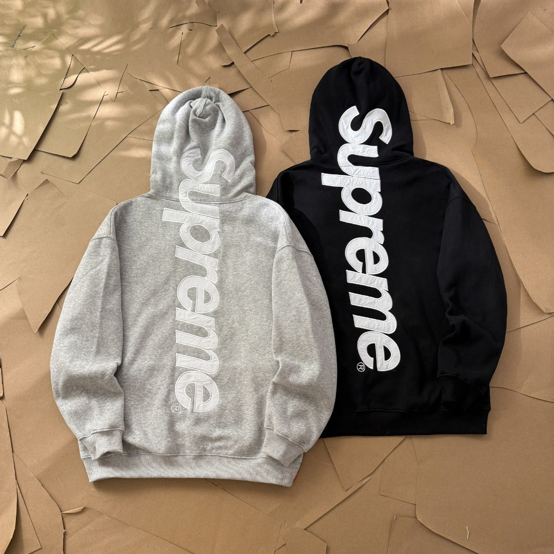SUPREME SATIN APPLIQUE HOODIE