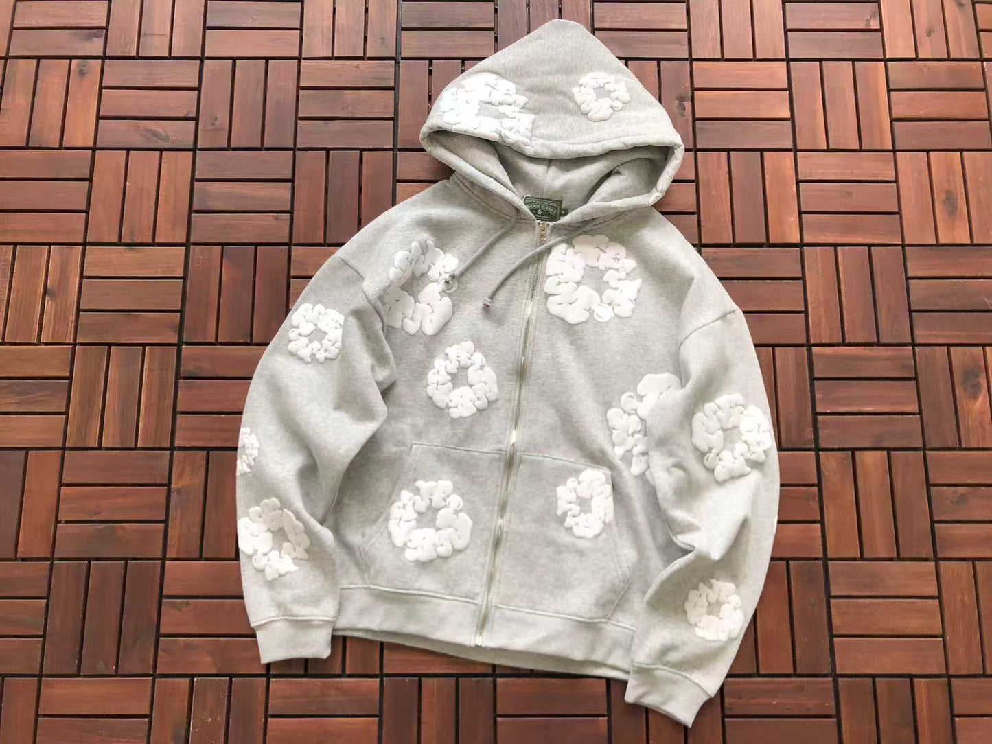DENIM TEARS ZIPPED HOODIE