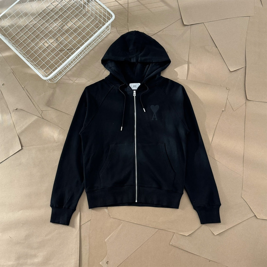 AMI ZIPPED HOODIE