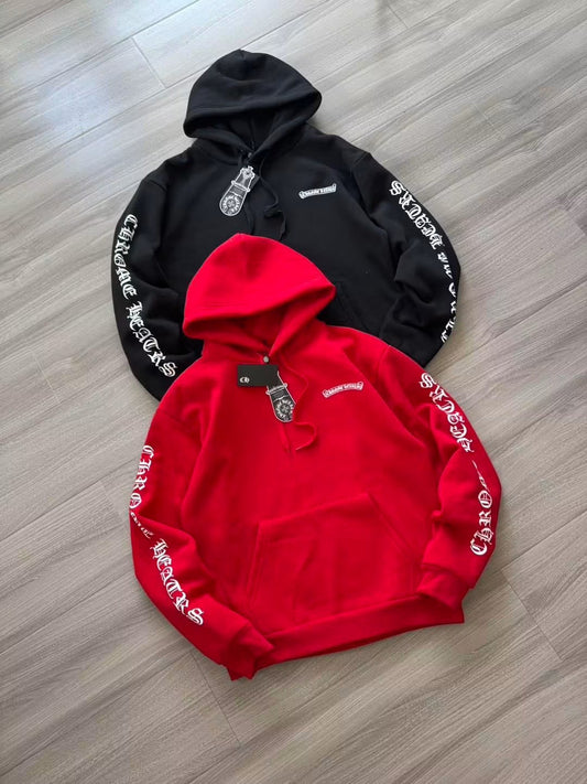 CHROME HEARTS SCROLL LOGO HOODIE