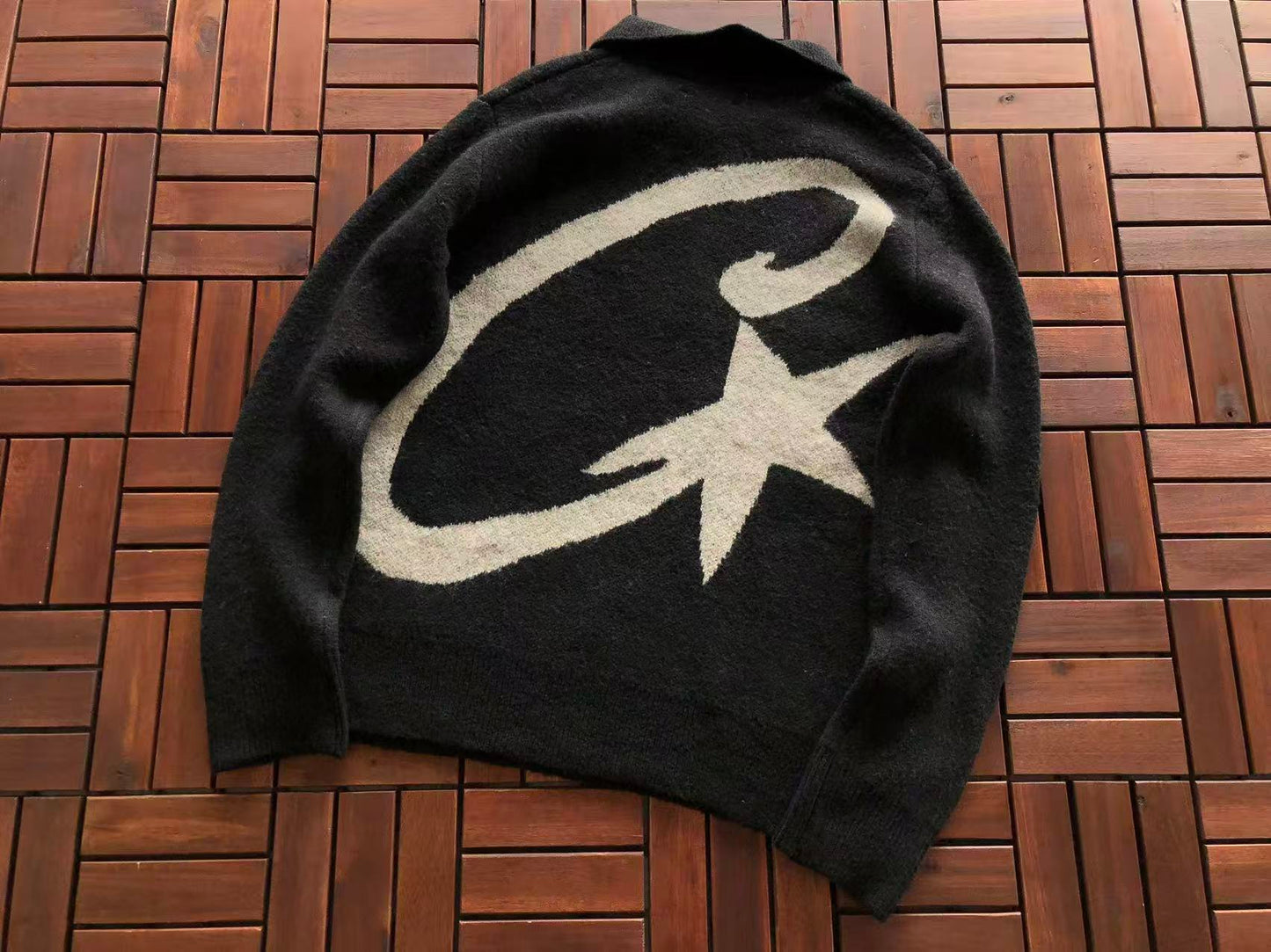 CORTEIZ C-STAR KNIT COLLARED SWEATER
