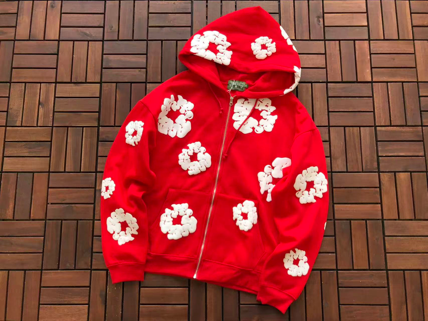 DENIM TEARS ZIPPED HOODIE