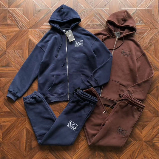 STUSSY X NIKE ZIPPED HOODIE
