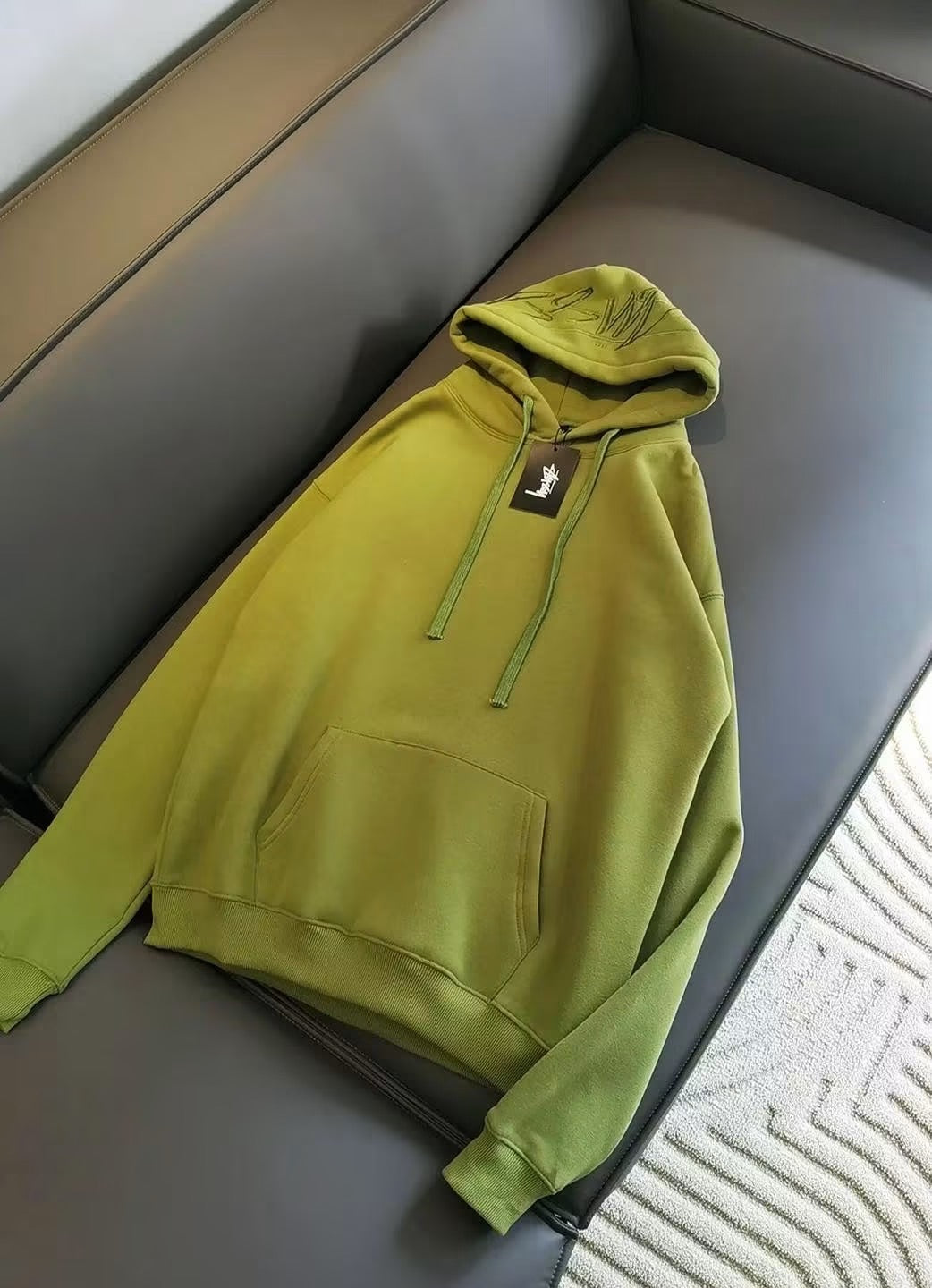 STUSSY EMBROIDERED HOODIE