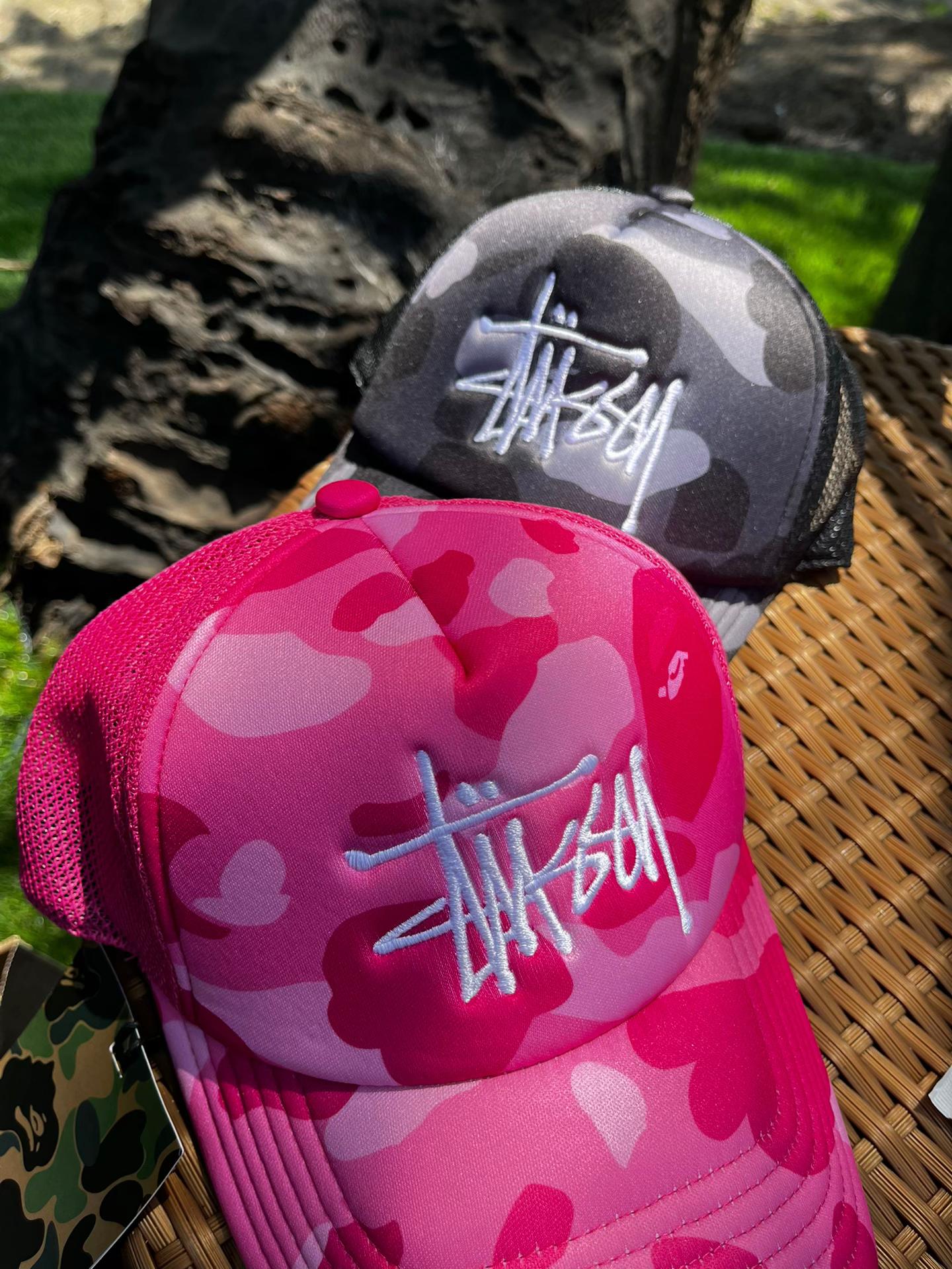 STUSSY X BAPE TRUCKER CAP