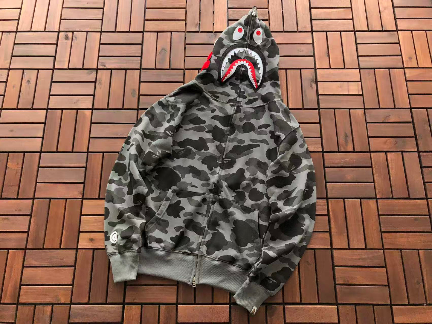BAPE SHARK CAMOUFLAGE HOODIE