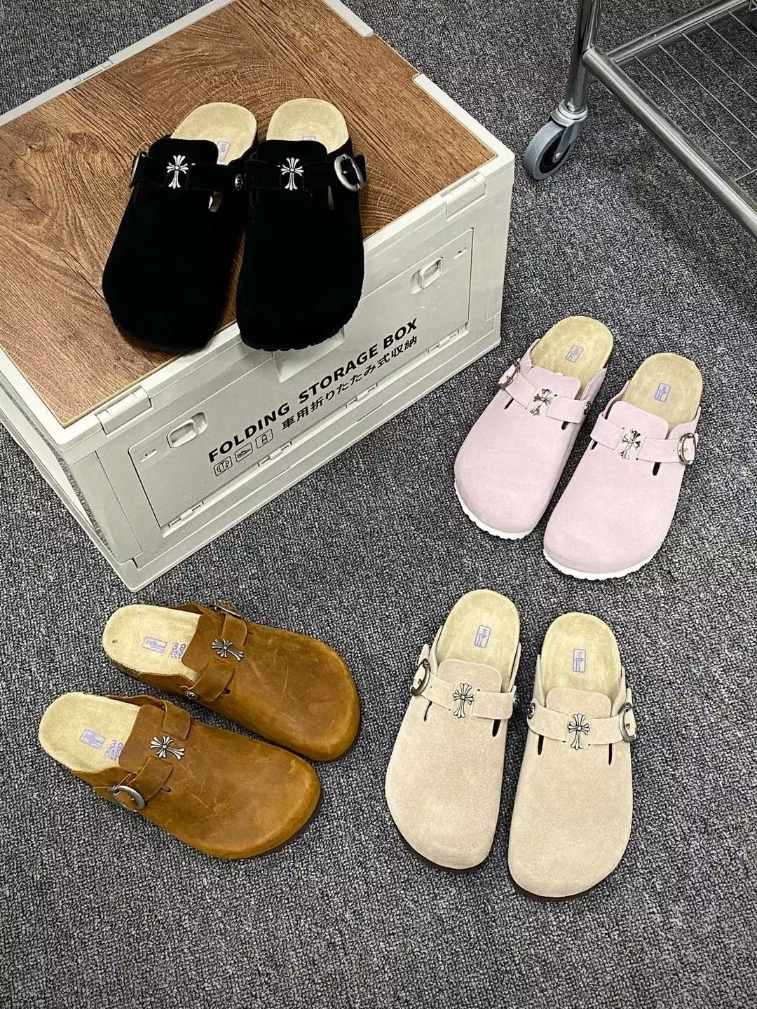 CHROME HEARTS X BIRKENSTOCK CLOGS
