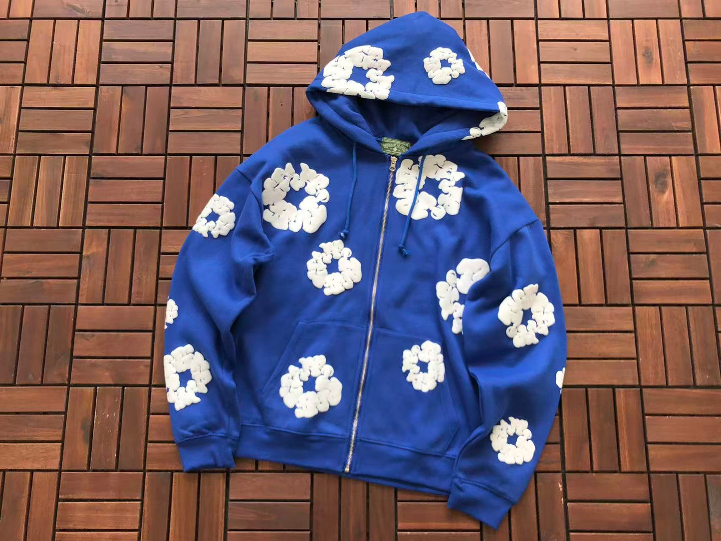 DENIM TEARS ZIPPED HOODIE