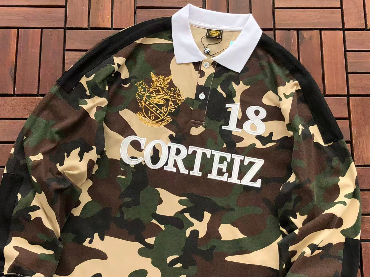 CORTEIZ CREST CAMO RUGBY POLO
