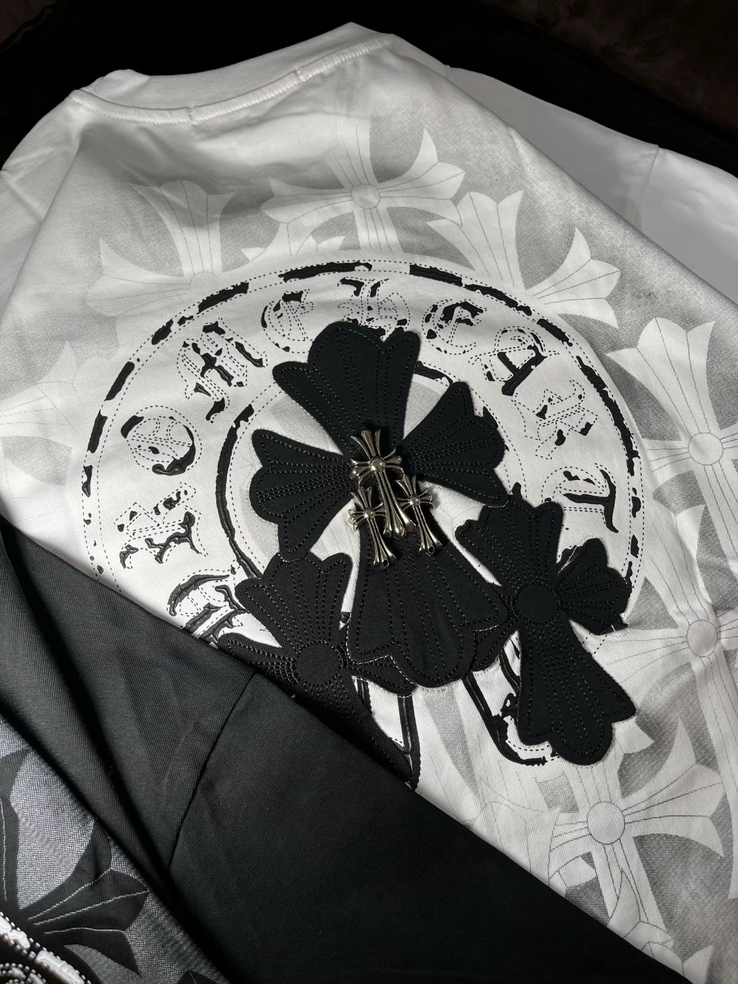 CHROME HEARTS TRIPLE CROSS PATCH T-SHIRT