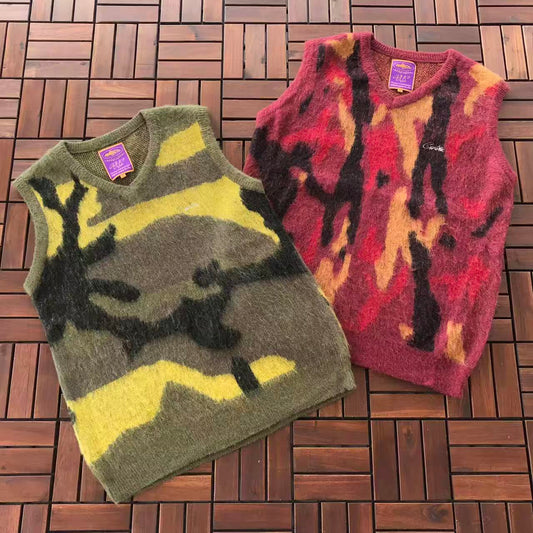 CORTEIZ MOHAIR CAMO VEST
