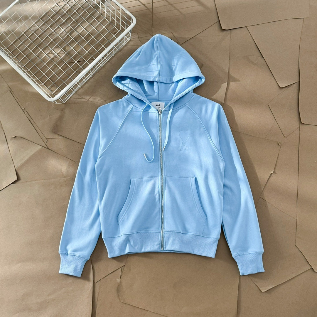AMI ZIPPED HOODIE