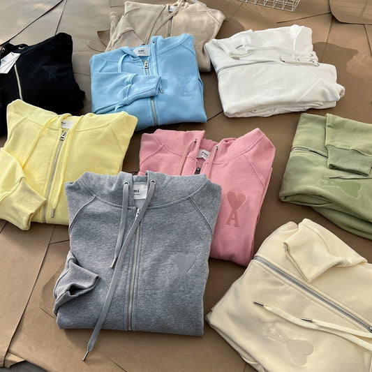 AMI ZIPPED HOODIE