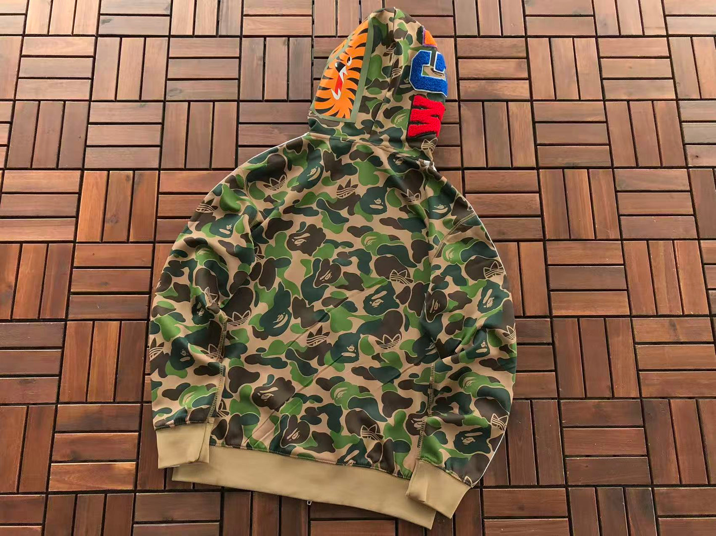 BAPE X ADIDAS CAMOUFLAGE HOODIE