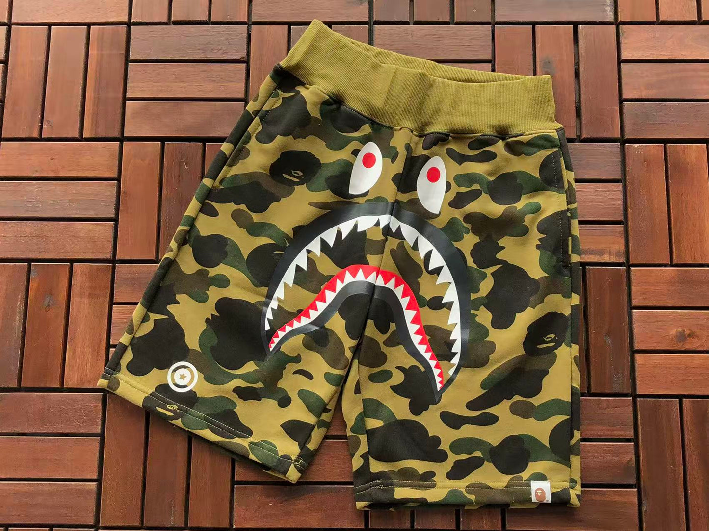 BAPE SHARK CAMOUFLAGE SHORTS