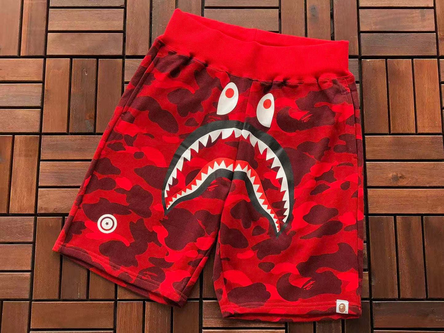 BAPE SHARK CAMOUFLAGE SHORTS