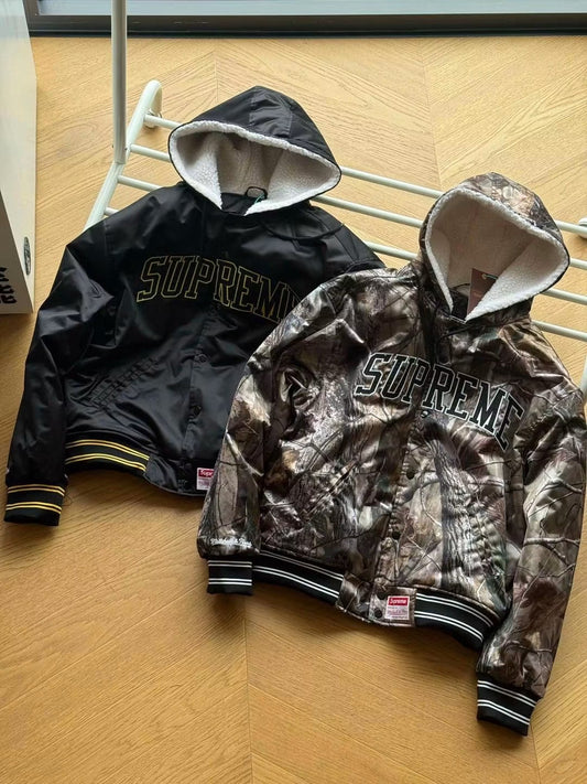 SUPREME MITCHELL & NESS BOMBER JACKET
