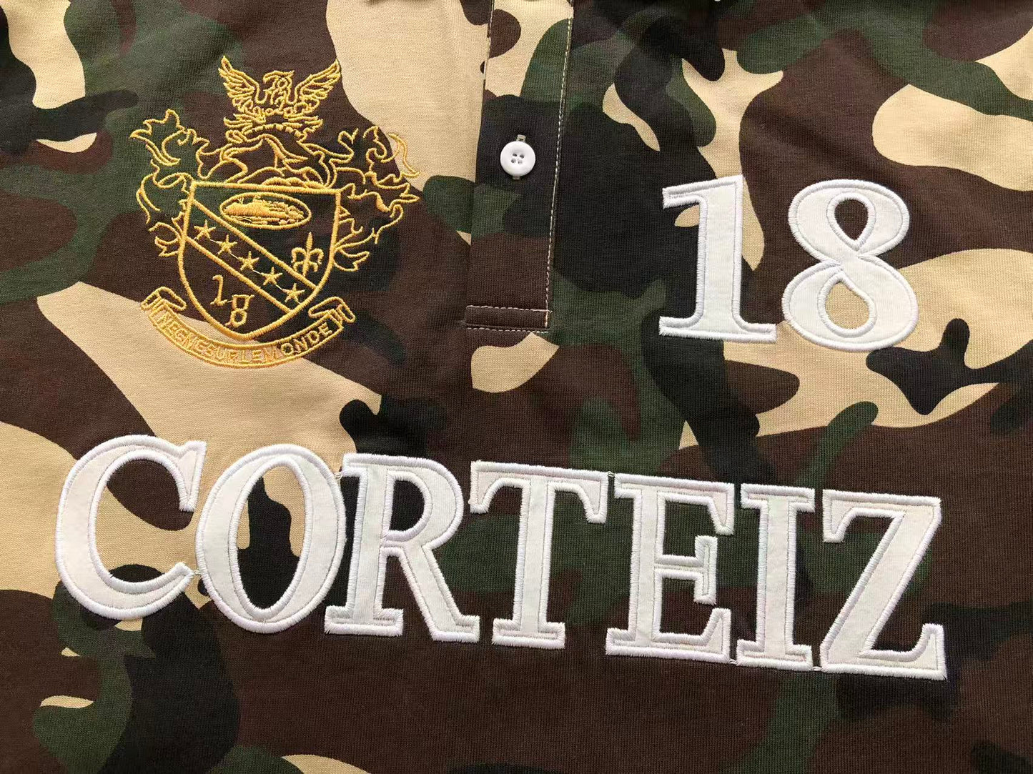 CORTEIZ CREST CAMO RUGBY POLO