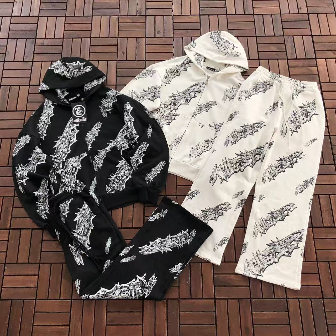 HELLSTAR SWORD LOGO ZIPPED HOODIE