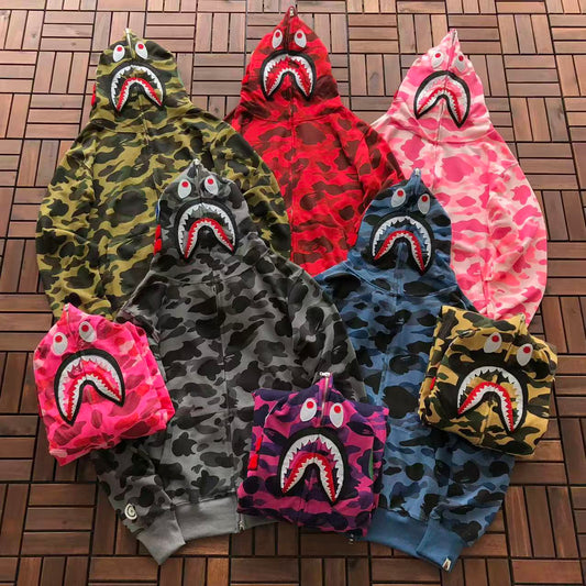 BAPE SHARK CAMOUFLAGE HOODIE