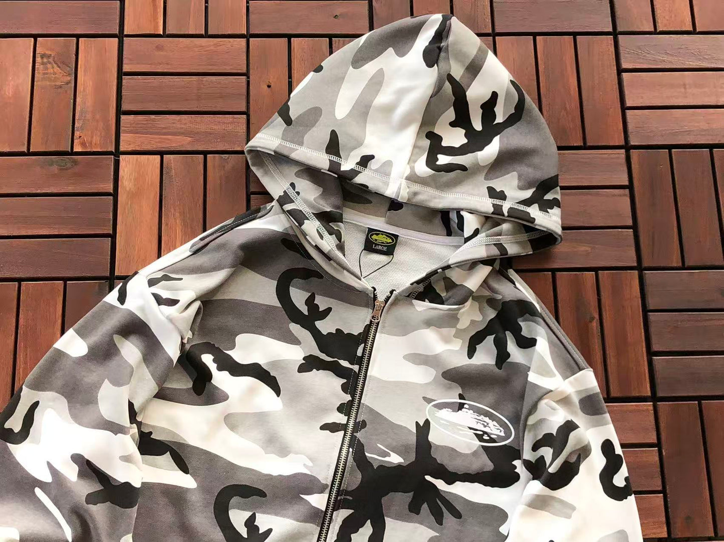 CORTEIZ ALCATRAZ SNOW CAMO HOODIE