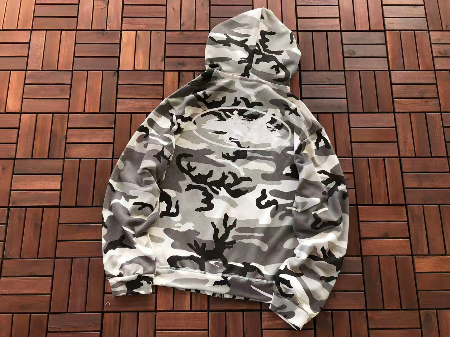 CORTEIZ ALCATRAZ SNOW CAMO HOODIE