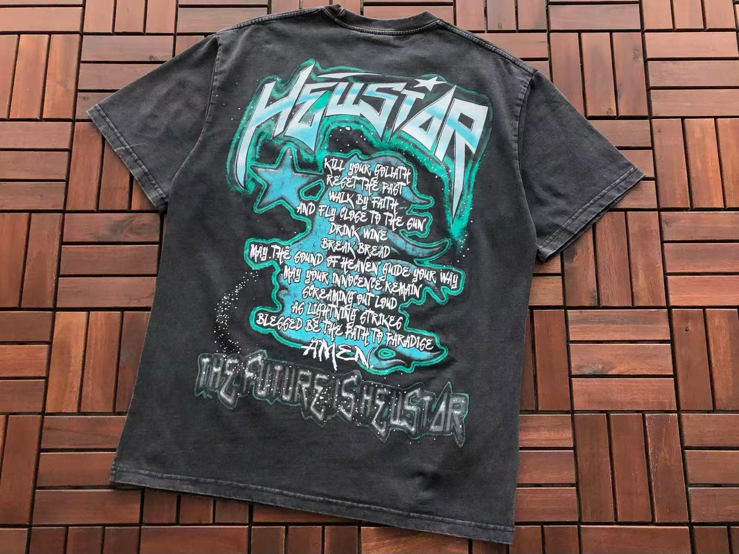 HELLSTAR “SPIKED GOGGLES PORTRAIT” T-SHIRT