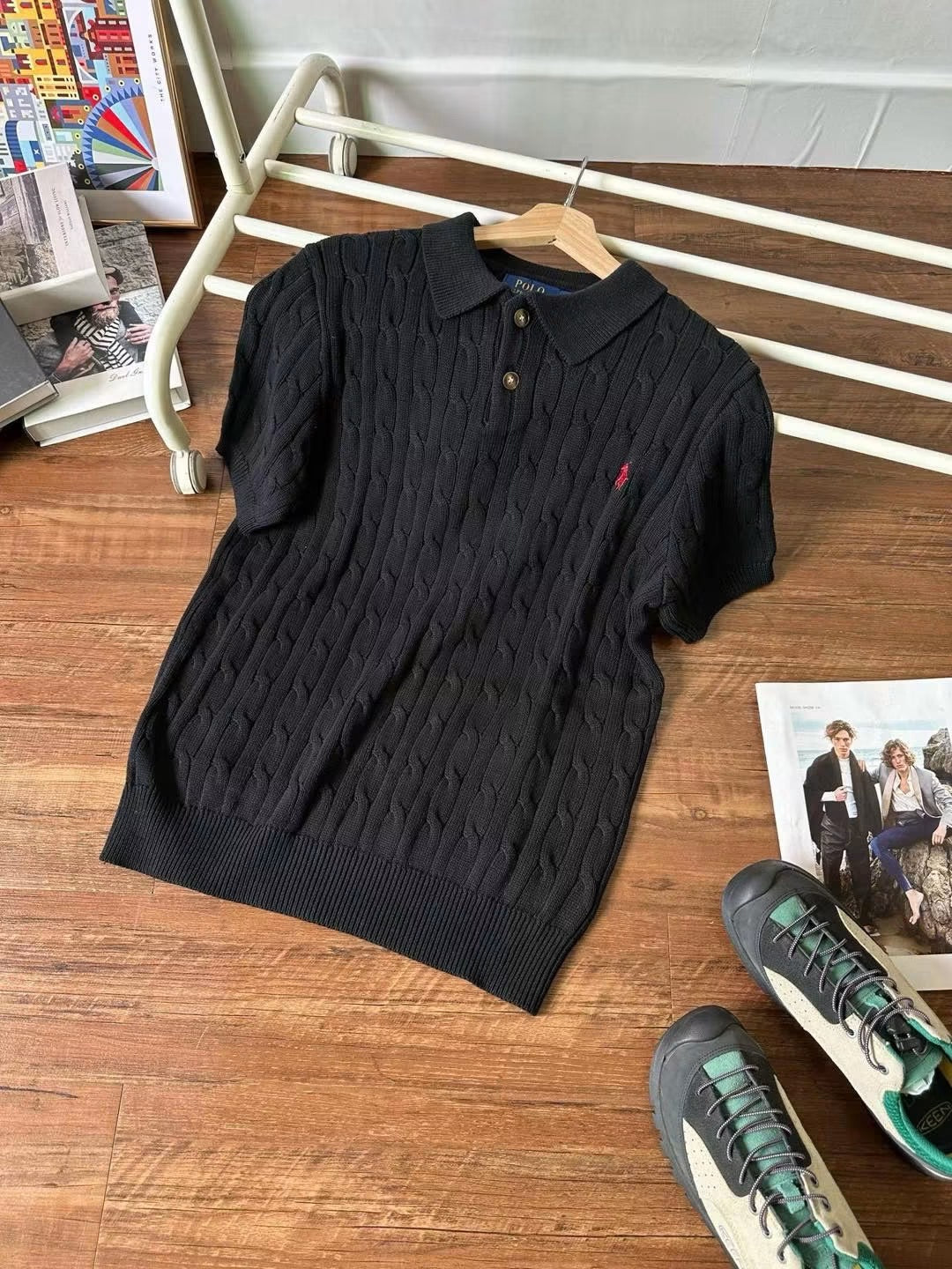 RALPH LAUREN KNITTED POLO SHIRT
