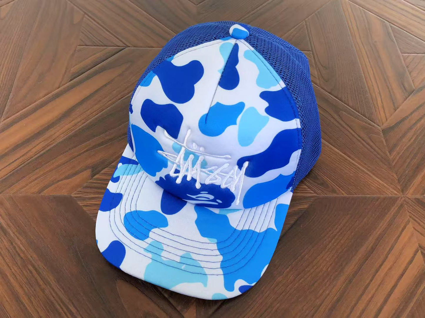 STUSSY X BAPE CAP