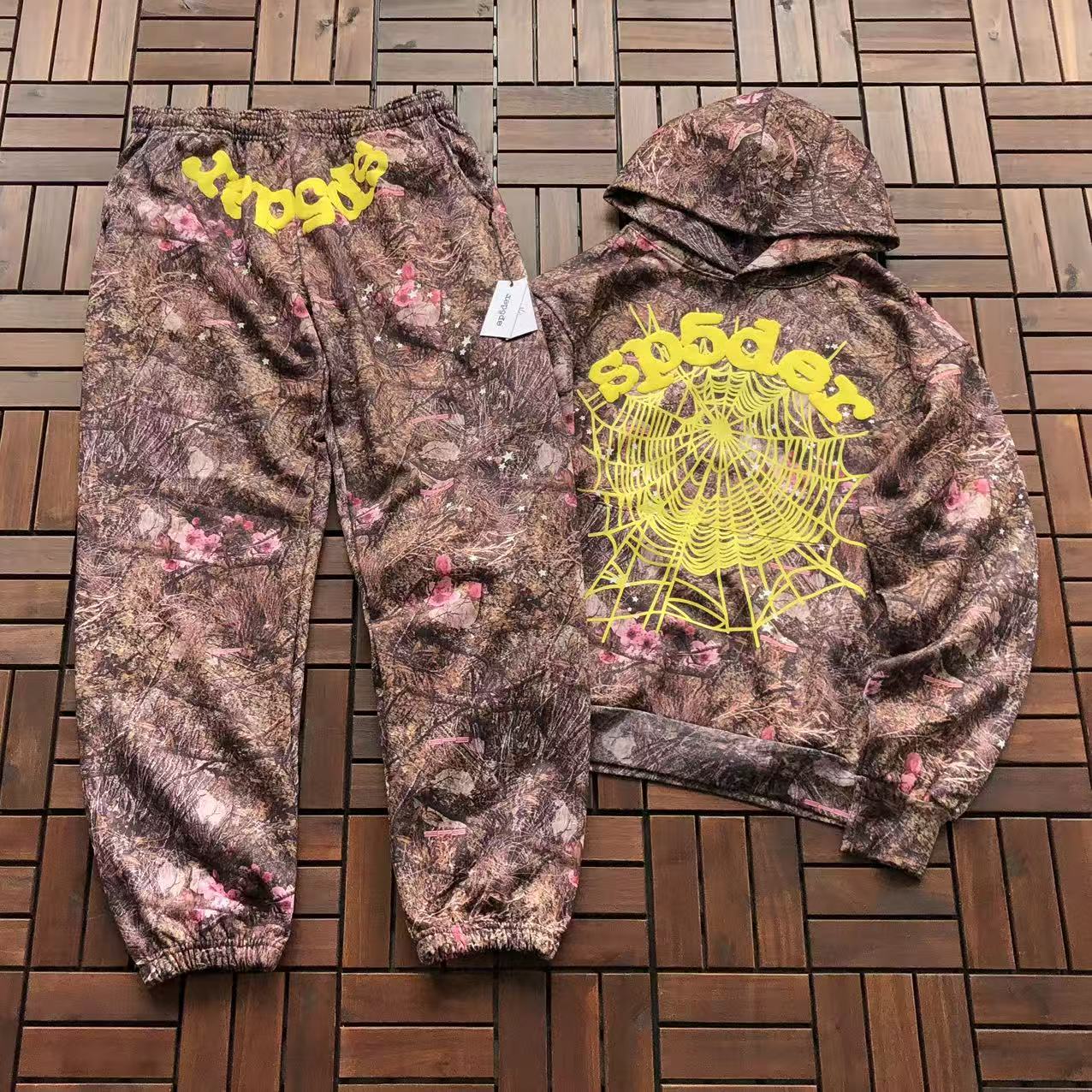 SP5DER CAMO HOODIE