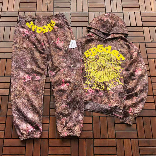 SP5DER CAMO HOODIE