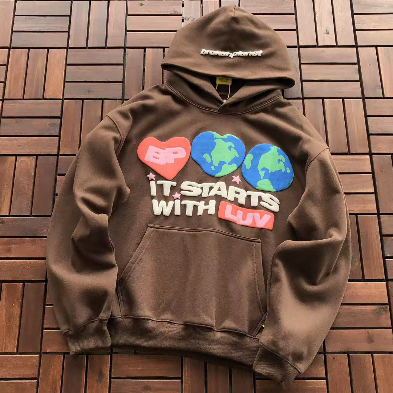 BROKEN PLANETS “IT STARTS WITH LUV” HOODIE