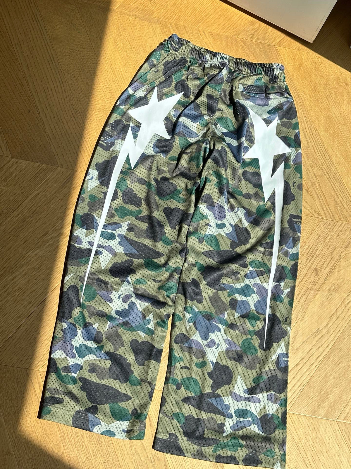 BAPE STA OVER PRINT CAMO PANTS