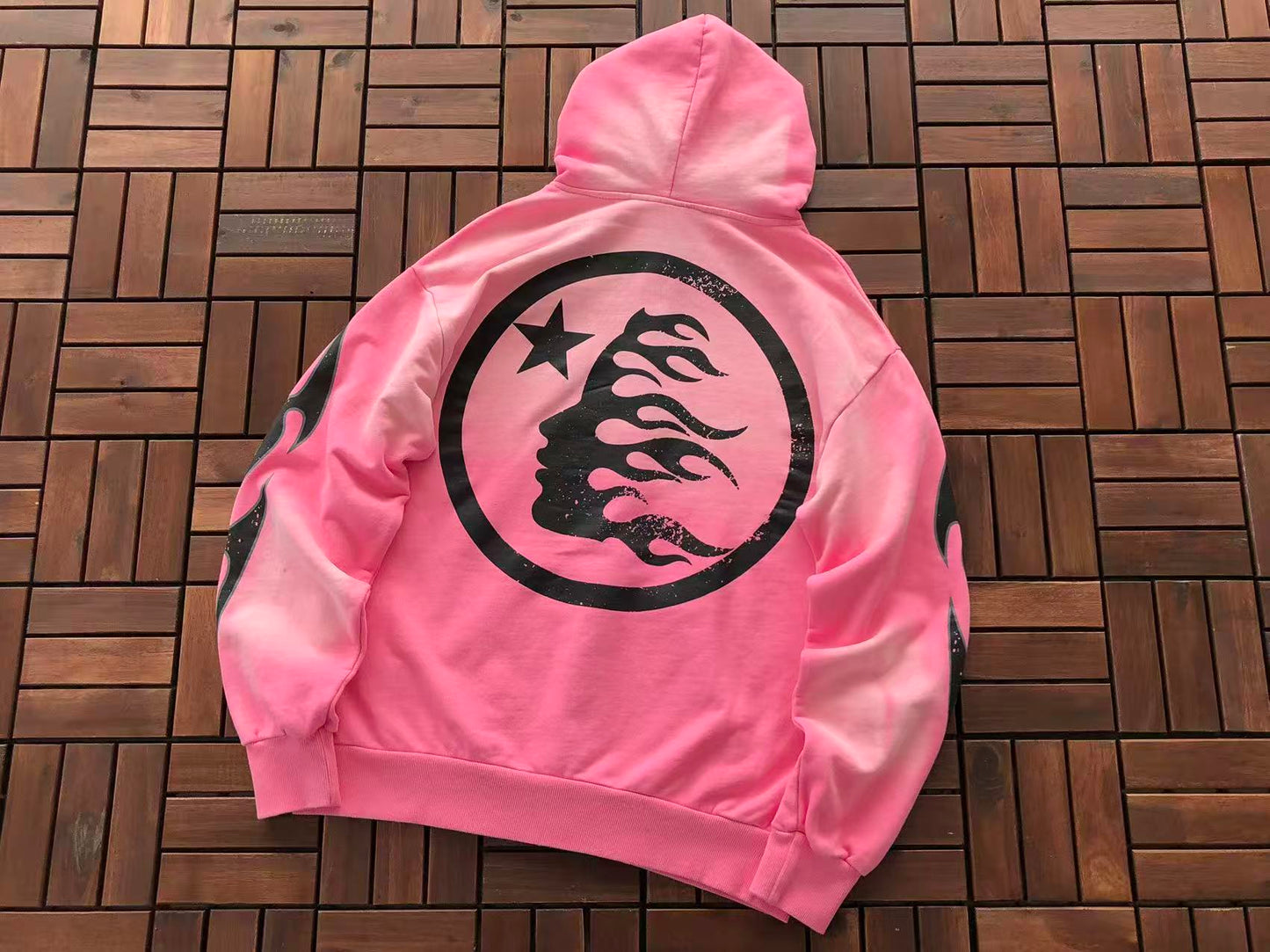 HELLSTAR FLAME ZIPPED HOODIE
