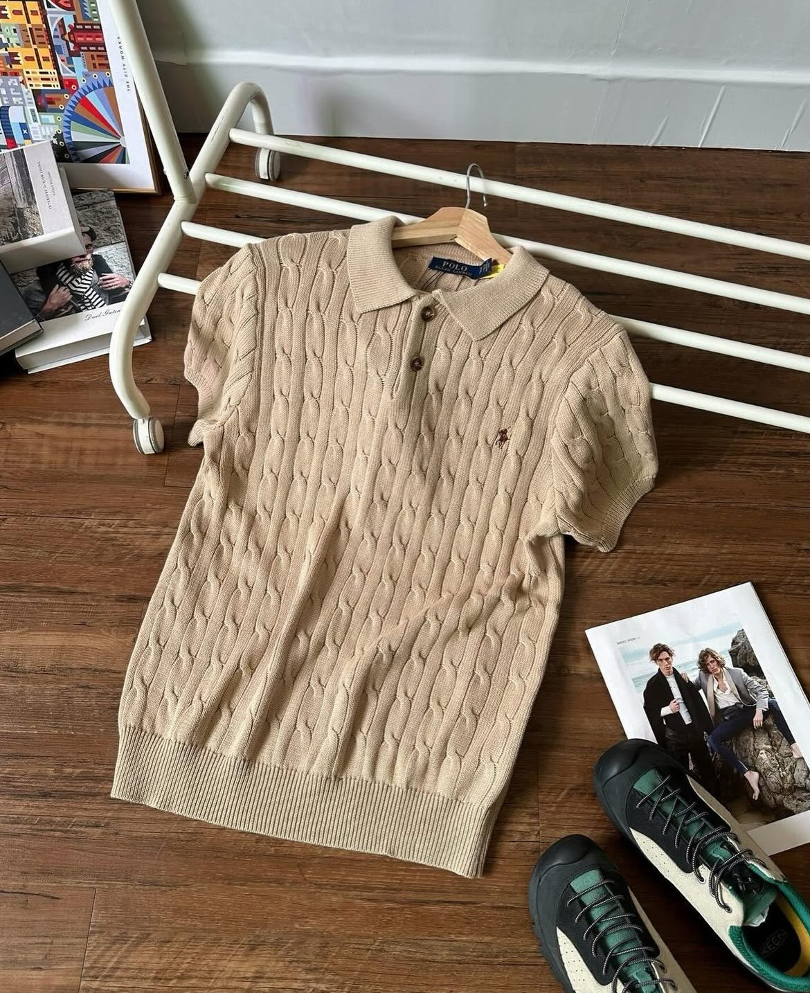 RALPH LAUREN KNITTED POLO SHIRT