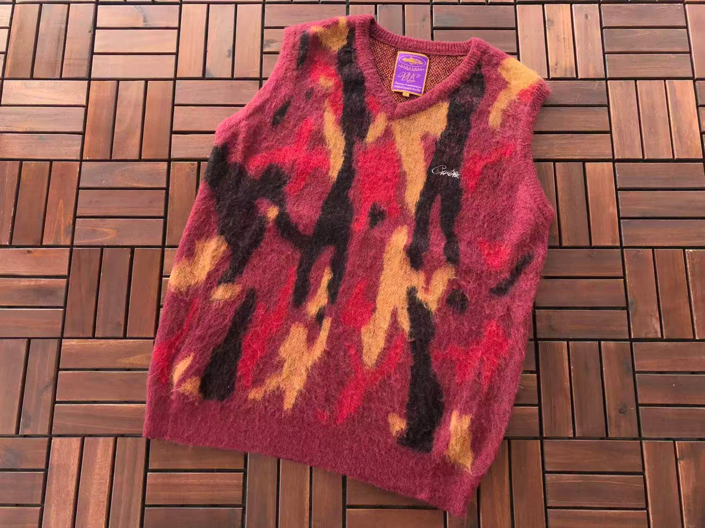 CORTEIZ MOHAIR CAMO VEST