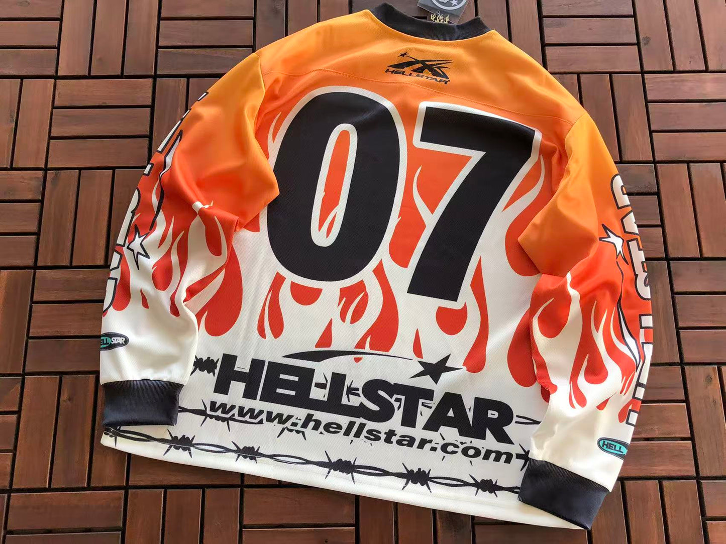HELLSTAR FLAME SKULL HOCKEY JERSEY