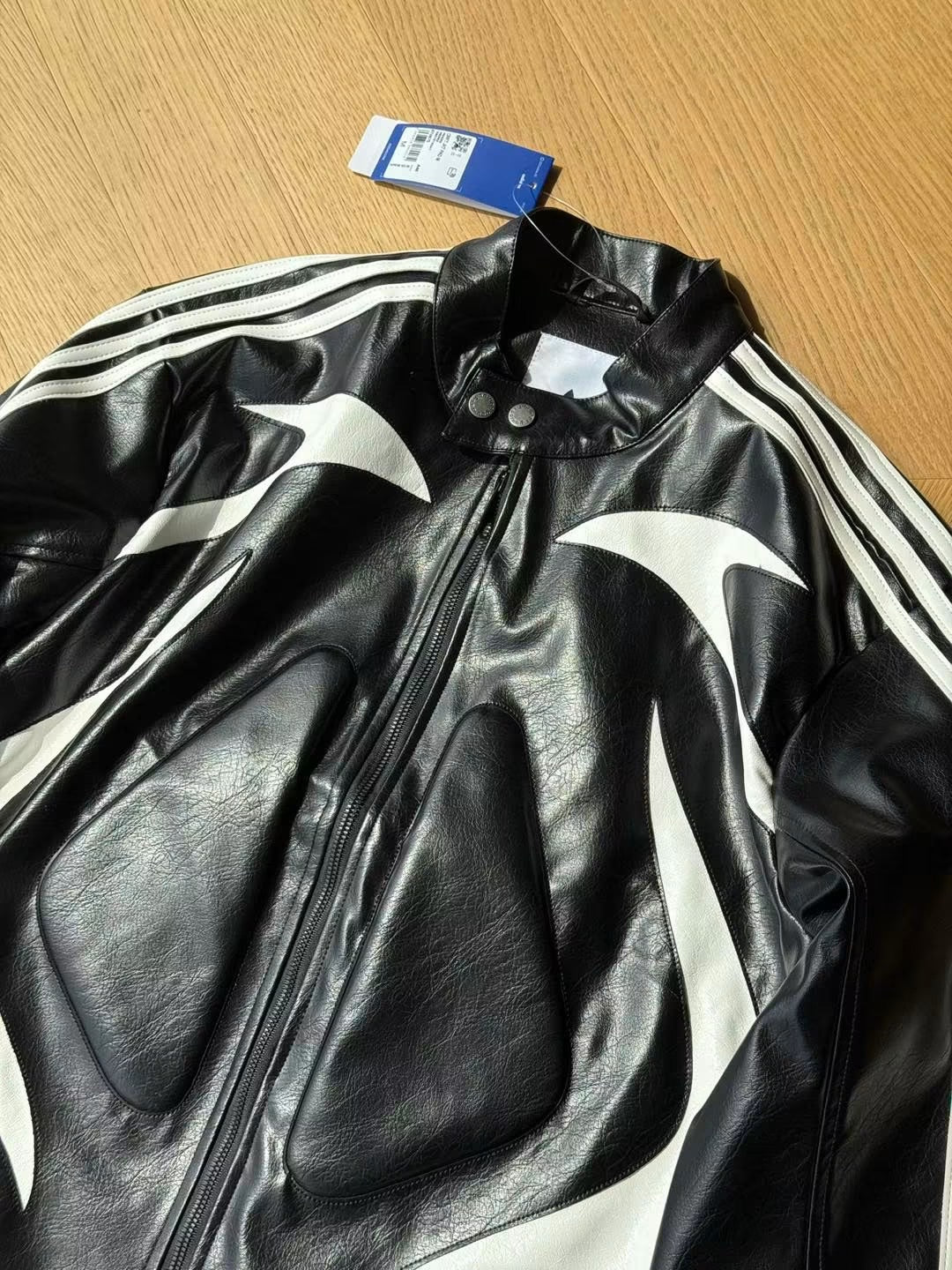 ADIDAS FW25 SNBN LEATHER JACKET