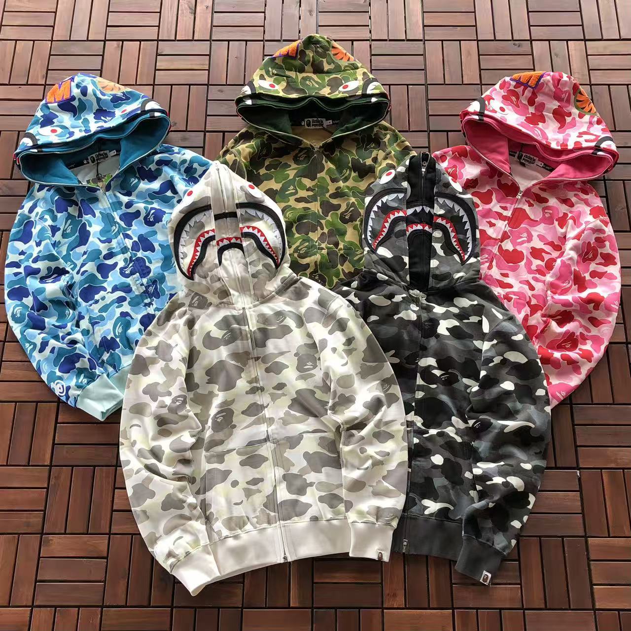 BAPE SHARK CAMOUFLAGE HOODIE