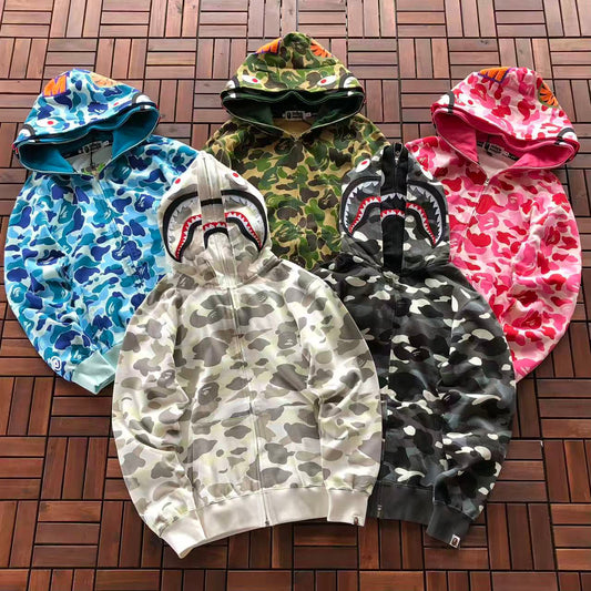 BAPE SHARK CAMOUFLAGE HOODIE